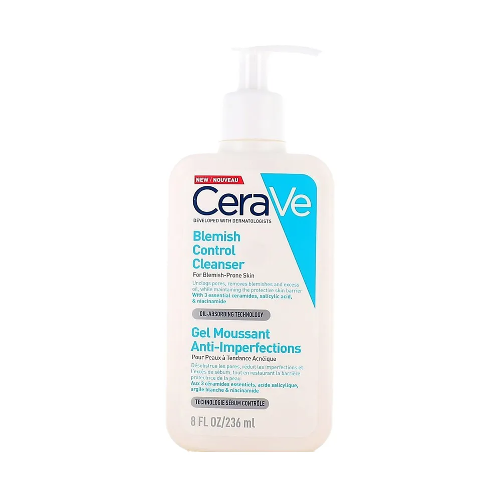 [3337875784054] منظف الوجه للتحكم في العيوب مع 2% حمض الساليسيليك ونياسيناميد للبشرة المعرضة للعيوب من سيرافي - 236 مل