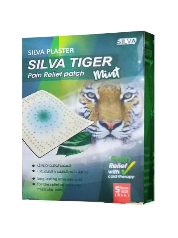 [6217000480891] لصقات الظهر سيلفا تايجر منت  من سيلفا بلاستر - 5 قطع