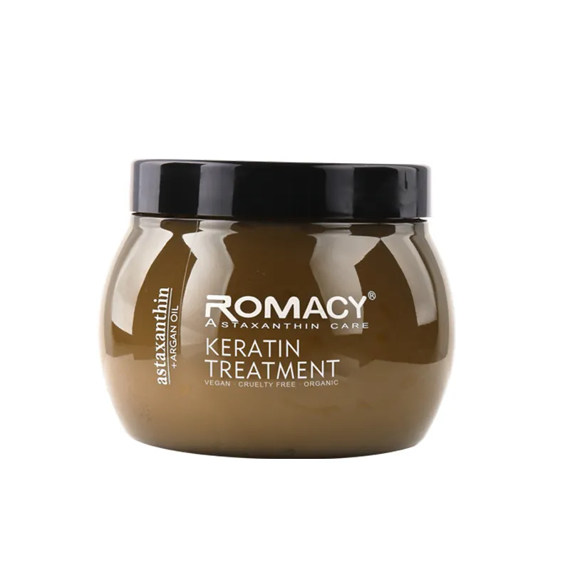 [4897110032054] ماسك علاجي بالكيراتين بزيت الأرجان المعزز بالأستازانتين من روماسي – 500 مل