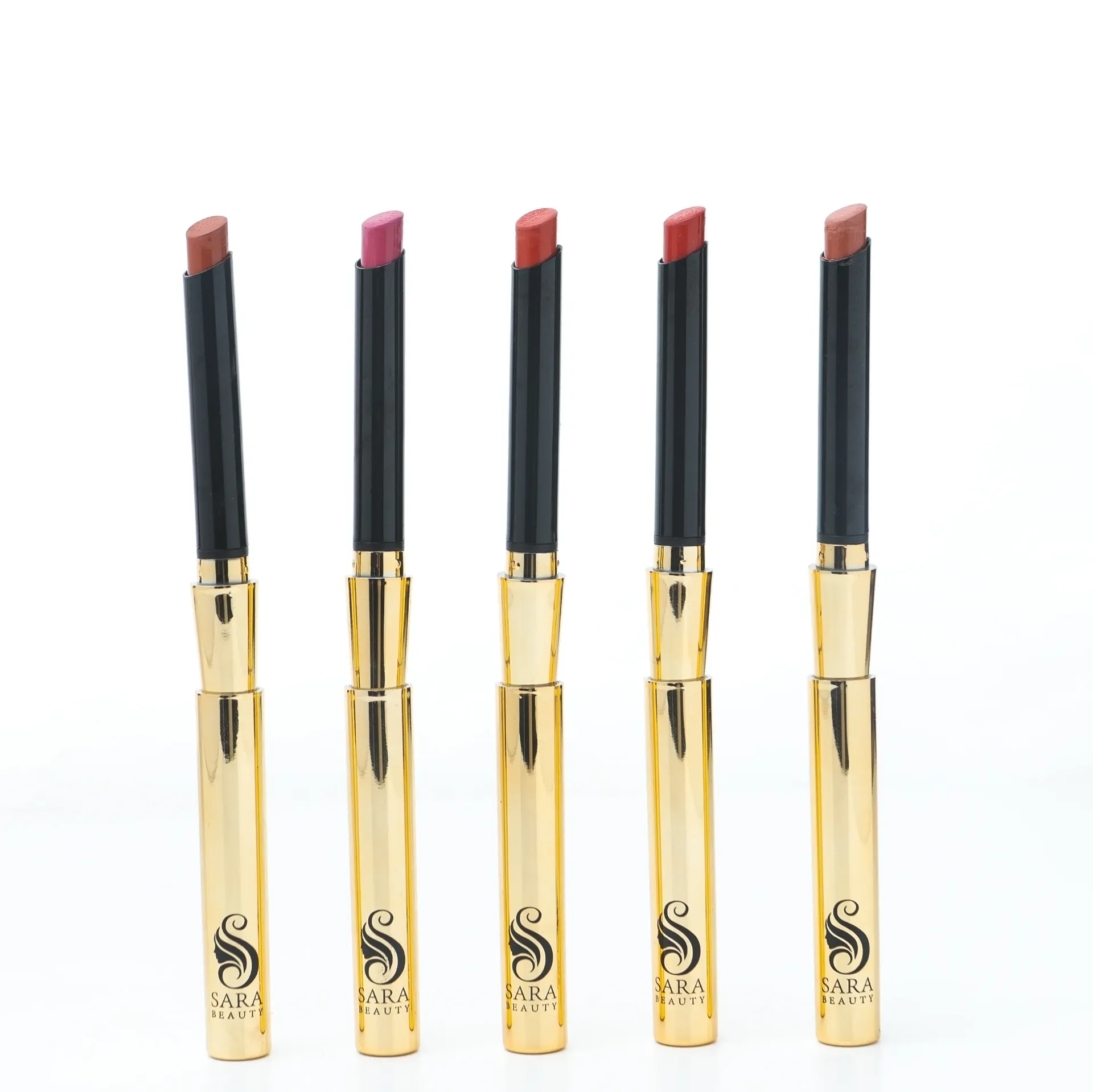 مجموعة احمر شفاه نباتي بالكولاجين لتغذية وشد الشفاه من ساره بيوتي